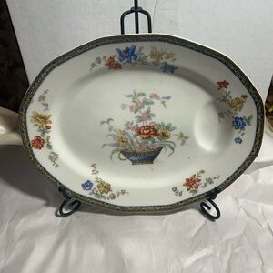 Elegant Floral Serveware Platter